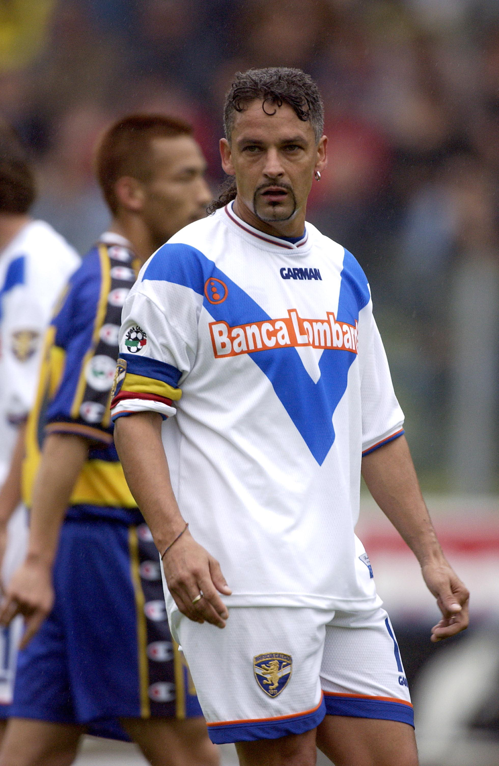 23 Sep 2001: Roberto Baggio of Brescia in action during the Serie A 4th Round League match between Parma and Brescia, played at the Ennio Tardini stadium, Parma.   DIGITAL IMAGE. Mandatory Credit: Grazia Neri/ALLSPORT