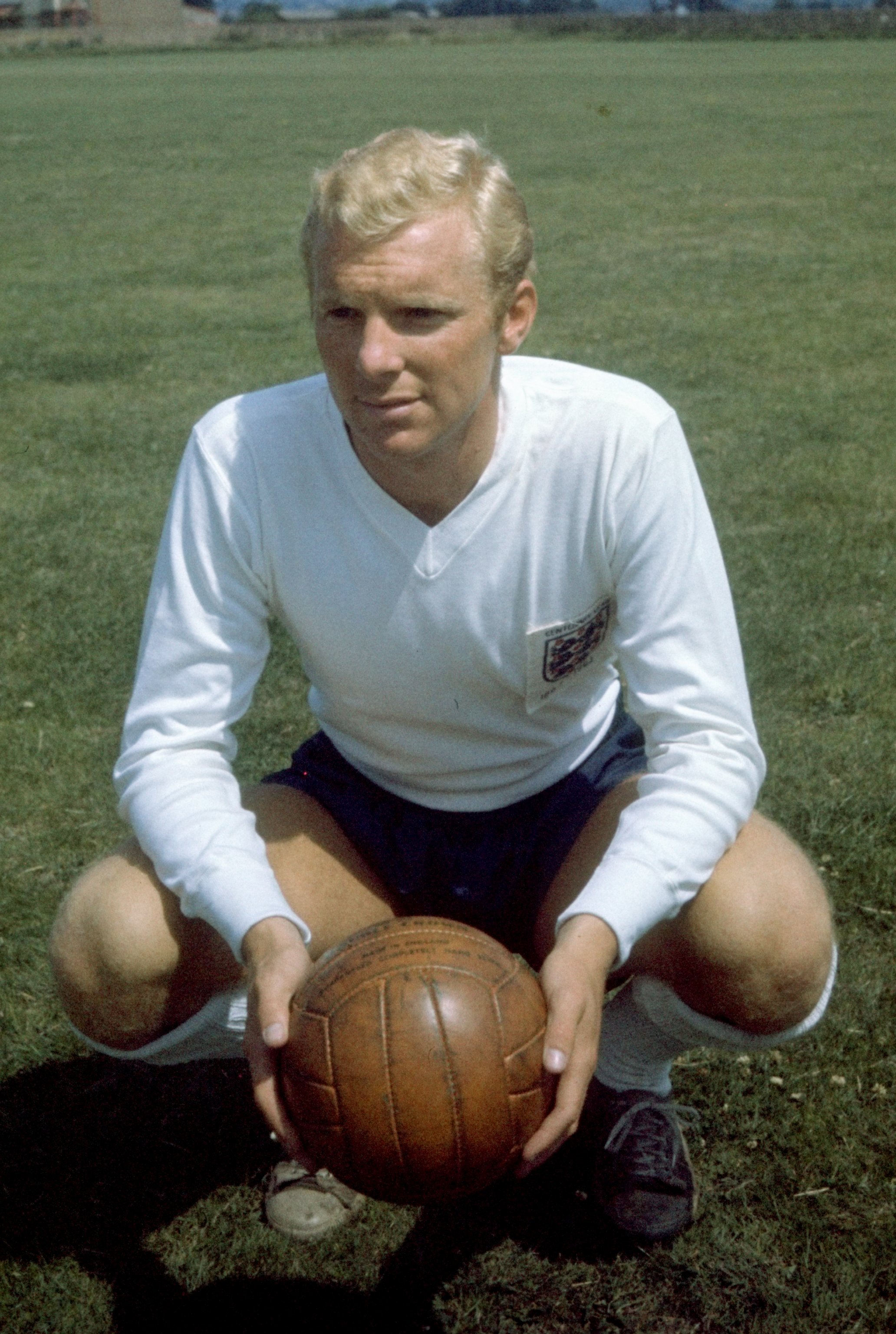 Undated:  Bobby Moore of England poses for a photograph during a training session. \ Mandatory Credit: Allsport UK /Allsport
