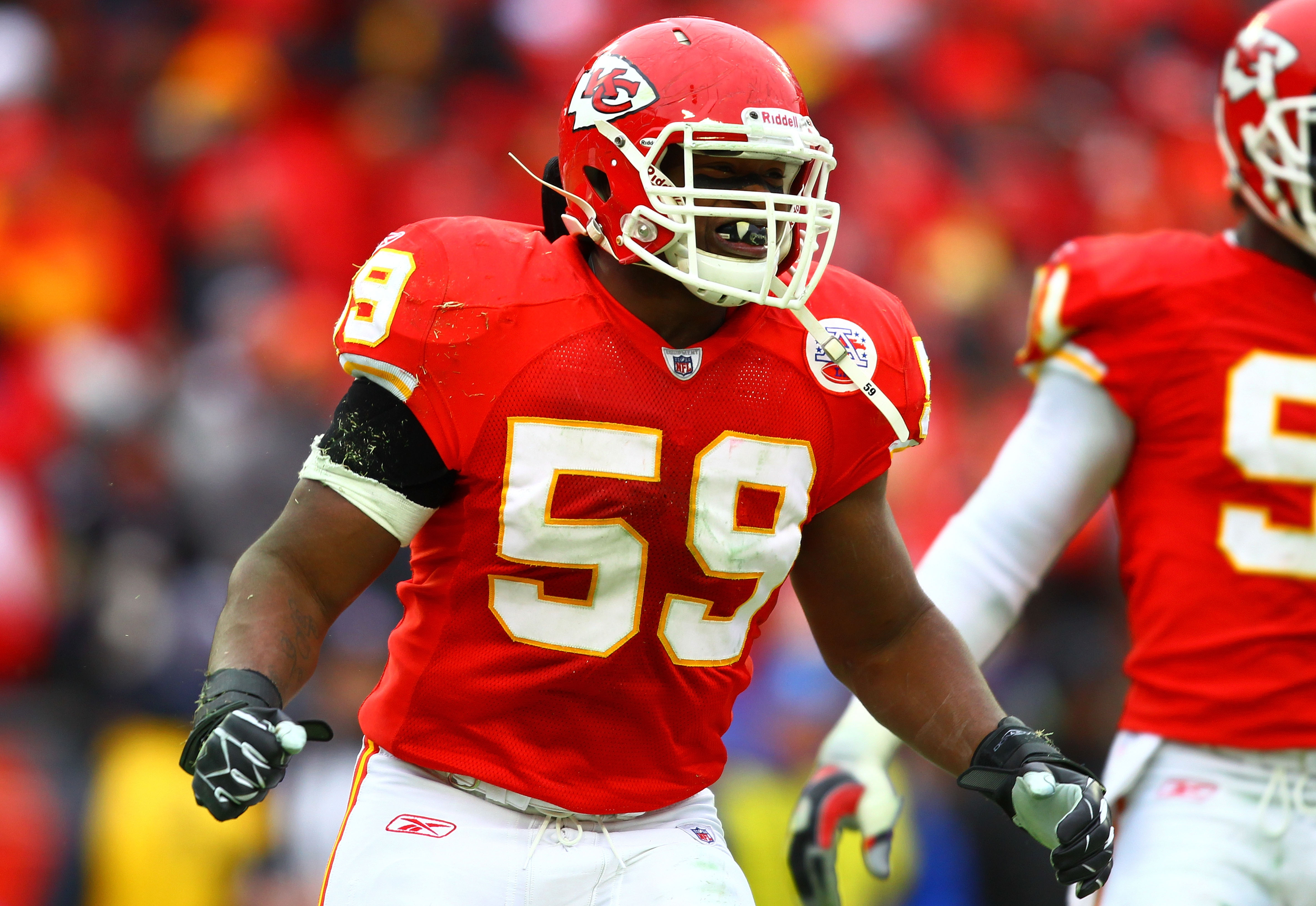 Linebacker Tamba Hali of the Kansas City Chiefs celebrates with Glenn  News Photo - Getty Images