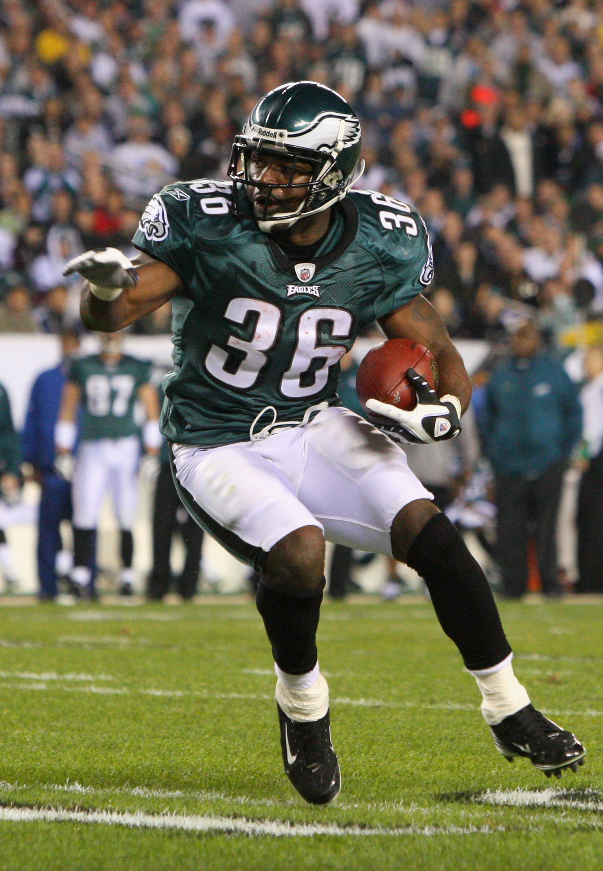 Brian Westbrook Black Name & Number Logo - #36 Football