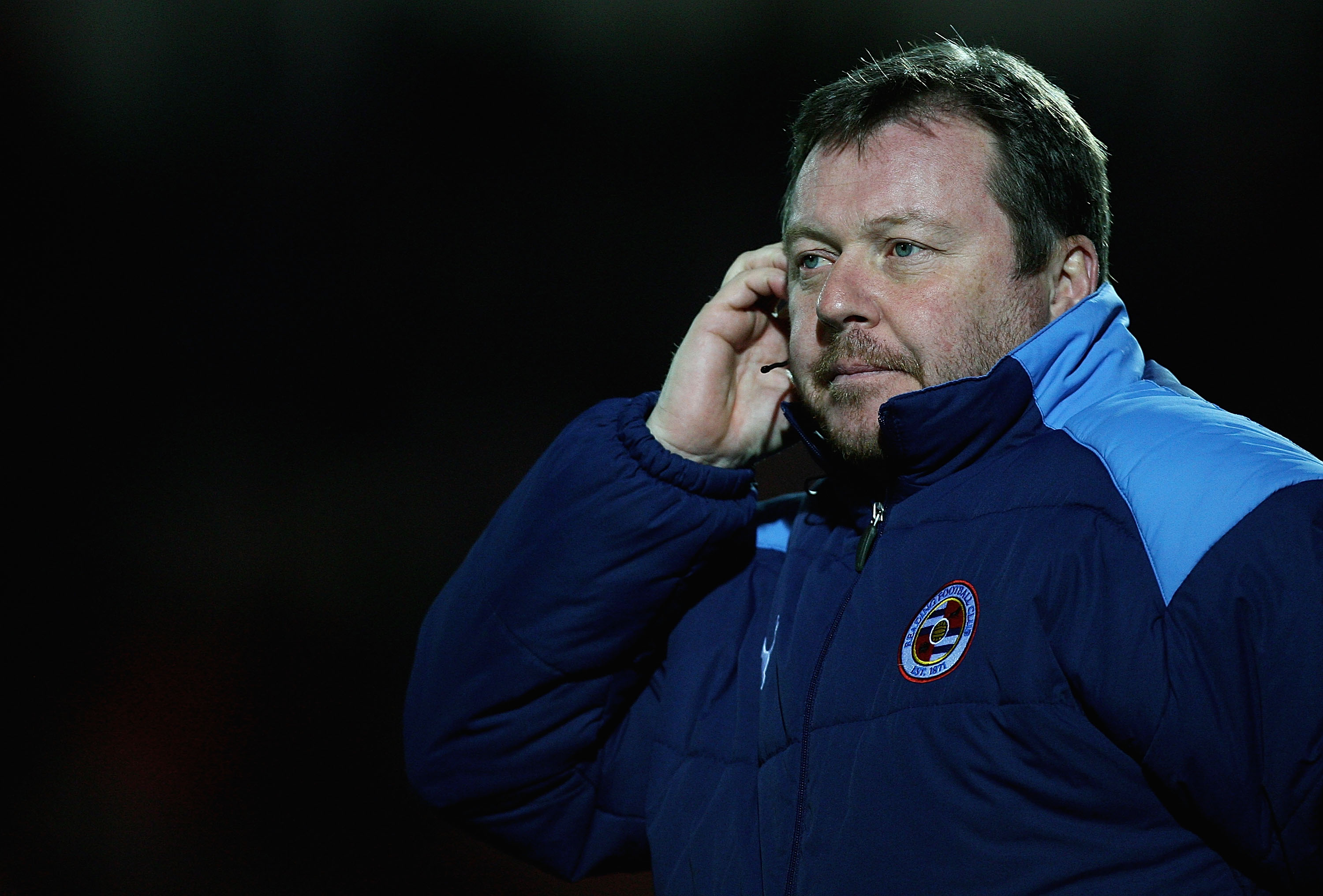 DONCASTER, UNITED KINGDOM - MARCH 17: Wally Downes, First Team coach of Reading looks on during the Coca-Cola Championship match between Doncaster Rovers and Reading at the Keepmoat Stadium on March 17, 2009 in Doncaster, England. (Photo by Matthew Lewi