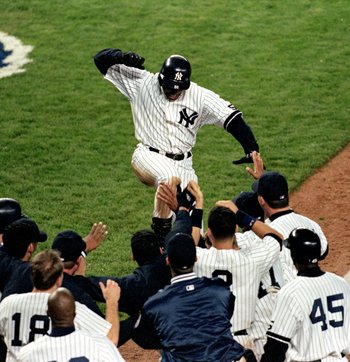 1999 WS Gm3: Knoblauch ties it with a homer 