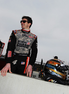 BIRMINGHAM, AL - MARCH 14: JR Hildebrand, driver of the #4 National Guard Panther Racing Dallara Honda in the pits during IZOD IndyCar Series Spring Training at Barber Motorsports Park on March 14, 2011 in Birmingham, Alabama. (Photo by Nick Laham/Getty