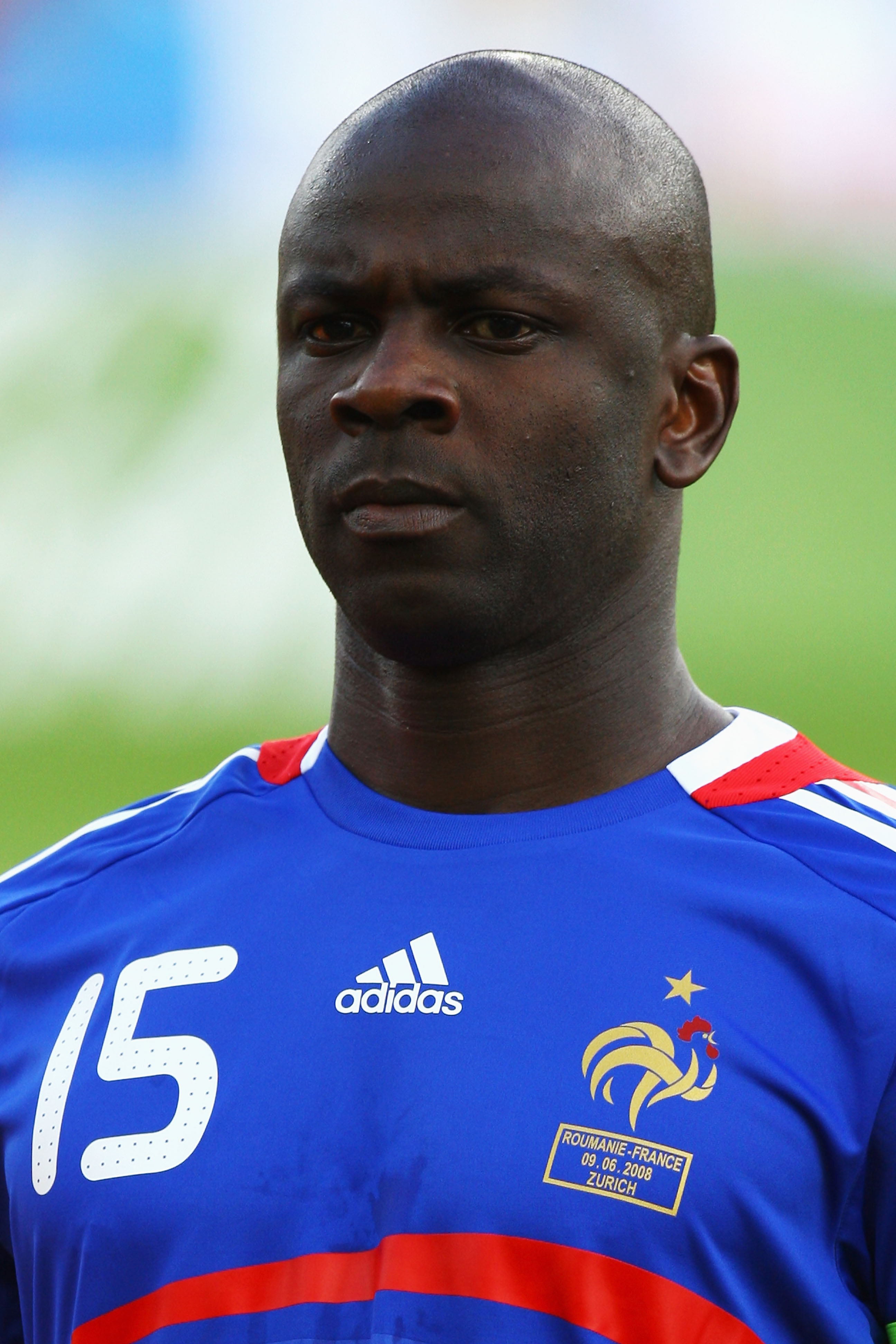 ZURICH, SWITZERLAND - JUNE 09: Lilian Thuram of France looks on during the UEFA EURO 2008 Group C match between Romania and France at Letzigrund Stadion on June 9, 2008 in Zurich, Switzerland.  (Photo by Ian Walton/Getty Images)