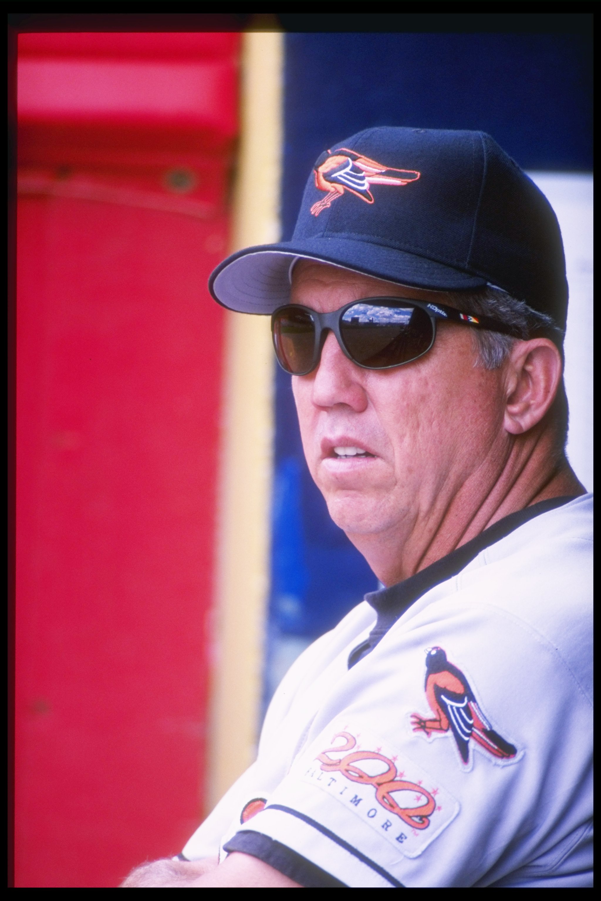 25 Jun 1997: Manager Davey Johnson of the Baltimore Orioles during the Orioles 9-1 win over the Milwaukee Brewers at Milwaukee County Stadium in Milwaukee, Wisconsin.