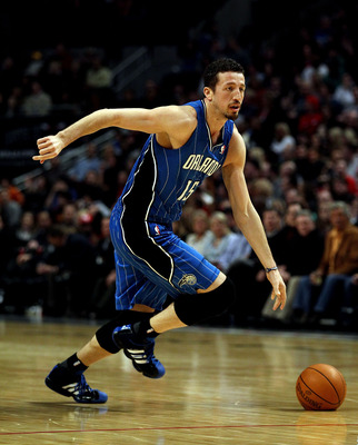 CHICAGO, IL - JANUARY 28: Hedo Turkoglu #15 of the Orlando Magic moves against the Chicago Bulls at the United Center on January 28, 2011 in Chicago, Illinois. The Bulls defeated the Magic 99-90. NOTE TO USER: User expressly acknowledges and agrees that,