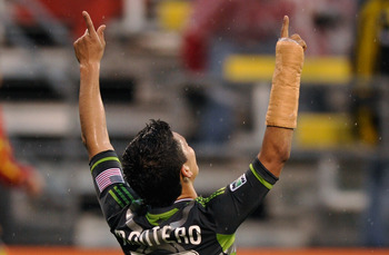 Freddy Montero of the Seattle Sounders, a premier example of MLS's success in the United States' Northwest region