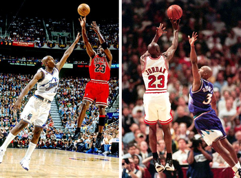 Michael Jordan vs Lebron James #nba #legends #duel #jordan #lebron