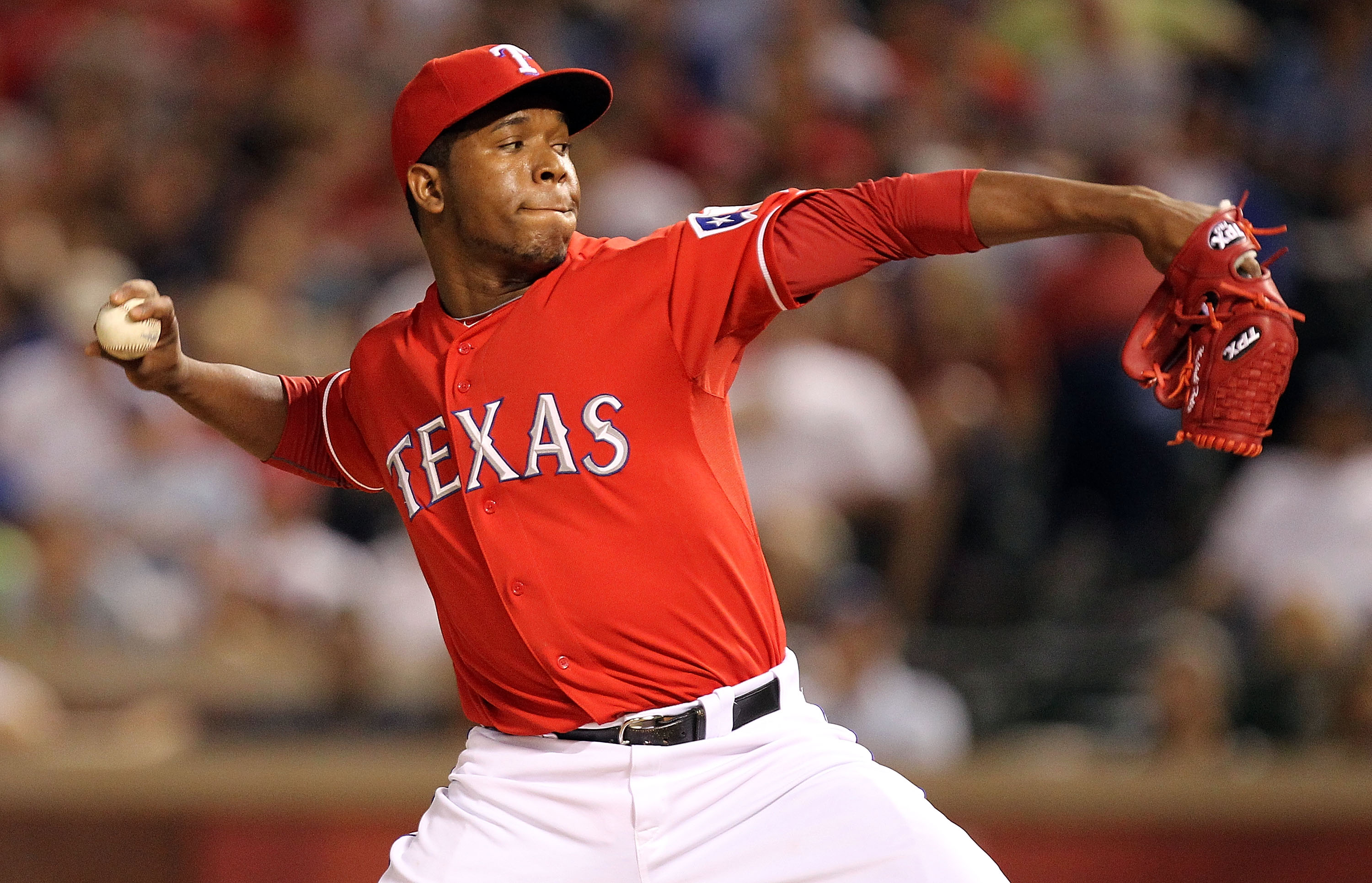 JUL 30, 2015: New York Yankees starting pitcher CC Sabathia #52 during an  MLB game between the New York Yankees and the Texas Rangers at Globe Life  Park in Arlington, TX Texas