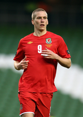 DUBLIN, IRELAND - MAY 27: Steve Morison of Wales looks on during the Carling Nations Cup match between Northern Ireland and Wales at the Aviva Stadium on May 27, 2011 in Dublin, Ireland. (Photo by Julian Finney/Getty Images)