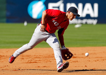 FORT MYERS, FL - FEBRUARY 19:  Infielder Jose Iglesias #76 of the Boston Red Sox fields a ground ball during a Spring Training Workout Session at the Red Sox Player Development Complex on February 19, 2011 in Fort Myers, Florida.  (Photo by J. Meric/Getty