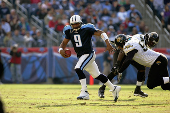 January 30, 2000: Tennessee Titans quarterback Steve McNair #9 drops back  to pass against the St. Louis Rams in Super Bowl XXXIV (34). The Rams  defeated the Titans by the final score