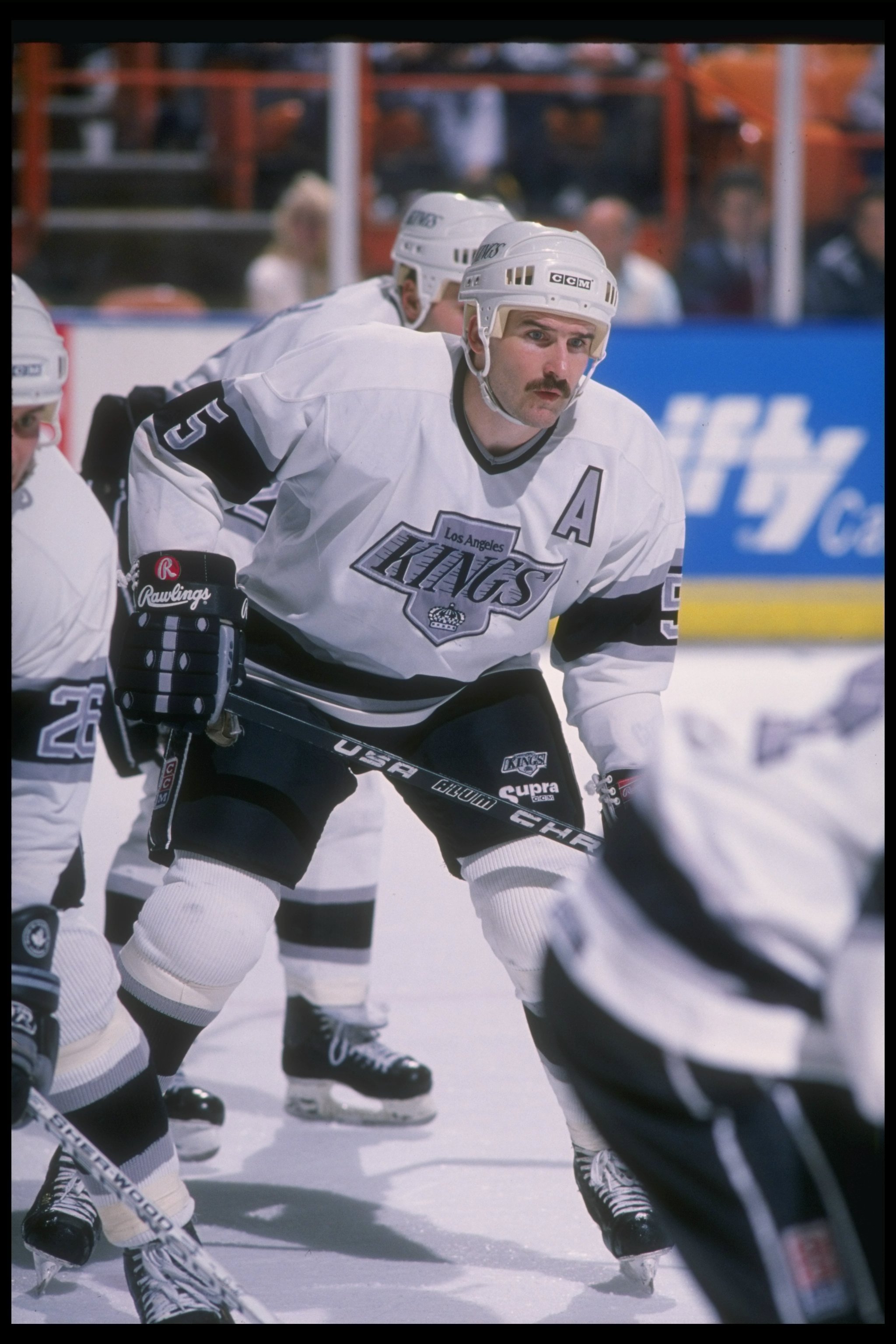 1988-1989:  Defenseman Tim Watters of the Los Angeles Kings. Mandatory Credit: Mike Powell  /Allsport