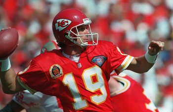 September 5, 1993: Joe Montana of the Kansas City Chiefs. (Icon