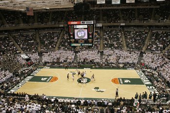 The Breslin Center and its "White-out" students section are always rocking on gameday.