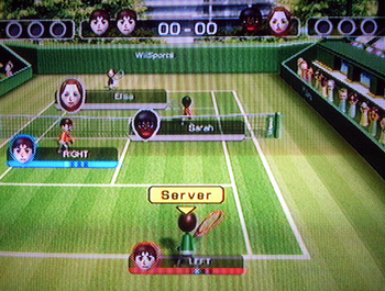 video tennis game