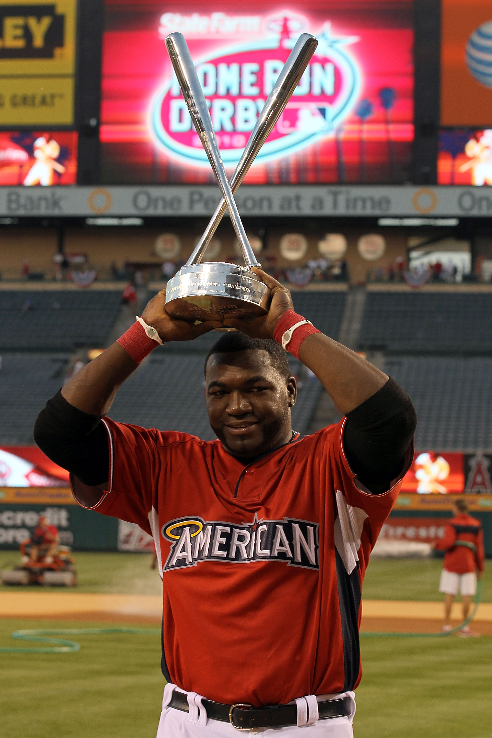 2010 MLB ALL STAR GAME ANGELS STADIUM RED AMERICAN LEAGUE JERSEY