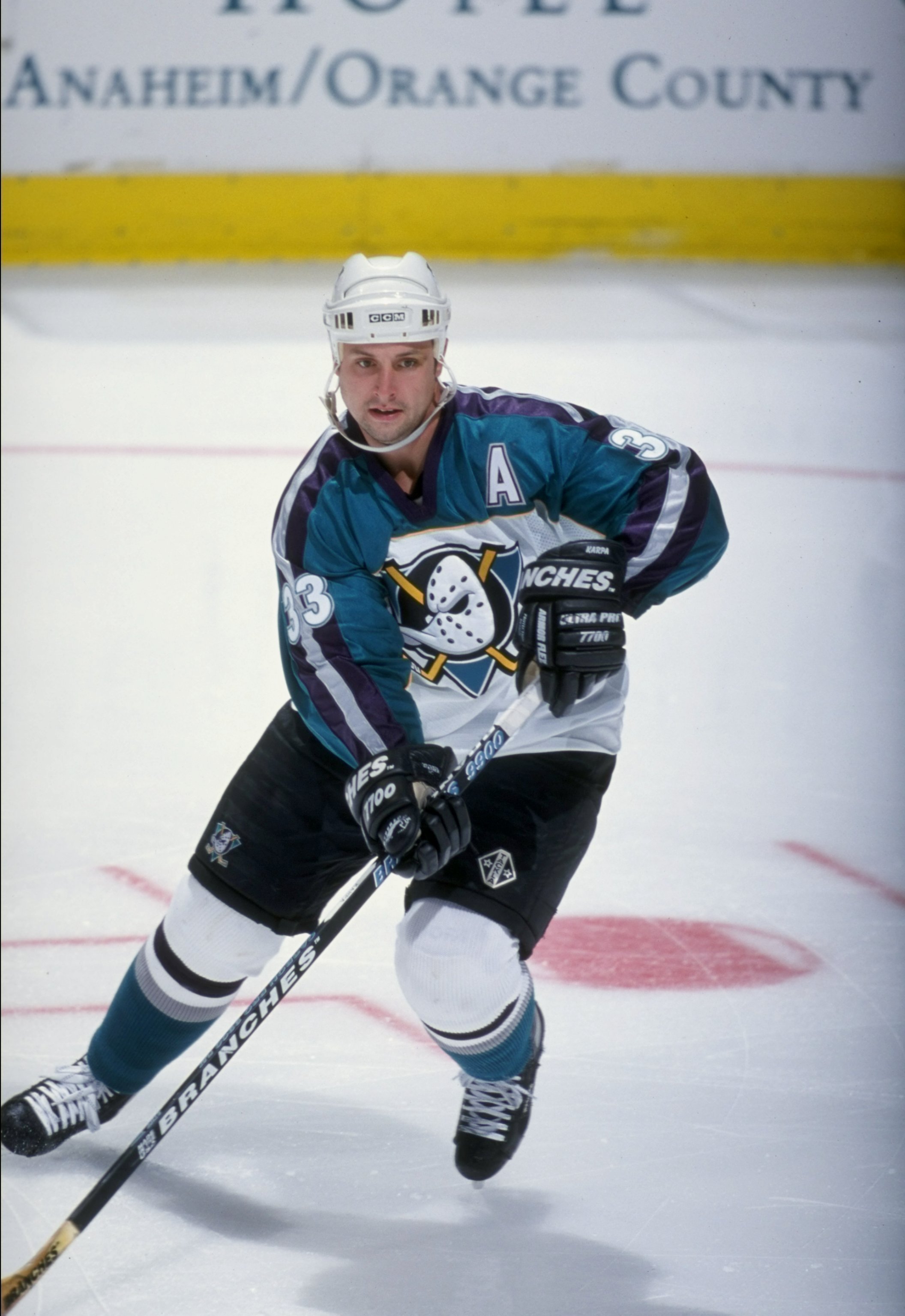 PAUL KARIYA  Anaheim Mighty Ducks 1998 Alternate Vintage NHL Hockey Jersey