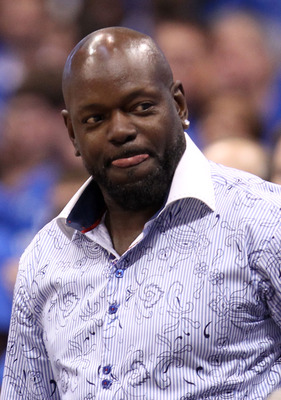 DALLAS, TX - JUNE 07:  Former Dallas Cowboys running back and pro football Hall of Famer Emmitt Smith attends Game Four of the 2011 NBA Finals between the Dallas Mavericks and the Miami Heat at American Airlines Center on June 7, 2011 in Dallas, Texas. NO