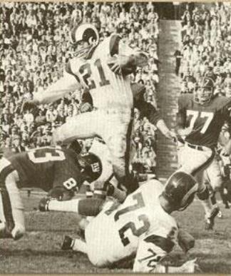 EDDIE MEADOR LOS ANGELES RAMS DEFENSIVE BACK 1959-1970 (1960'S NFL