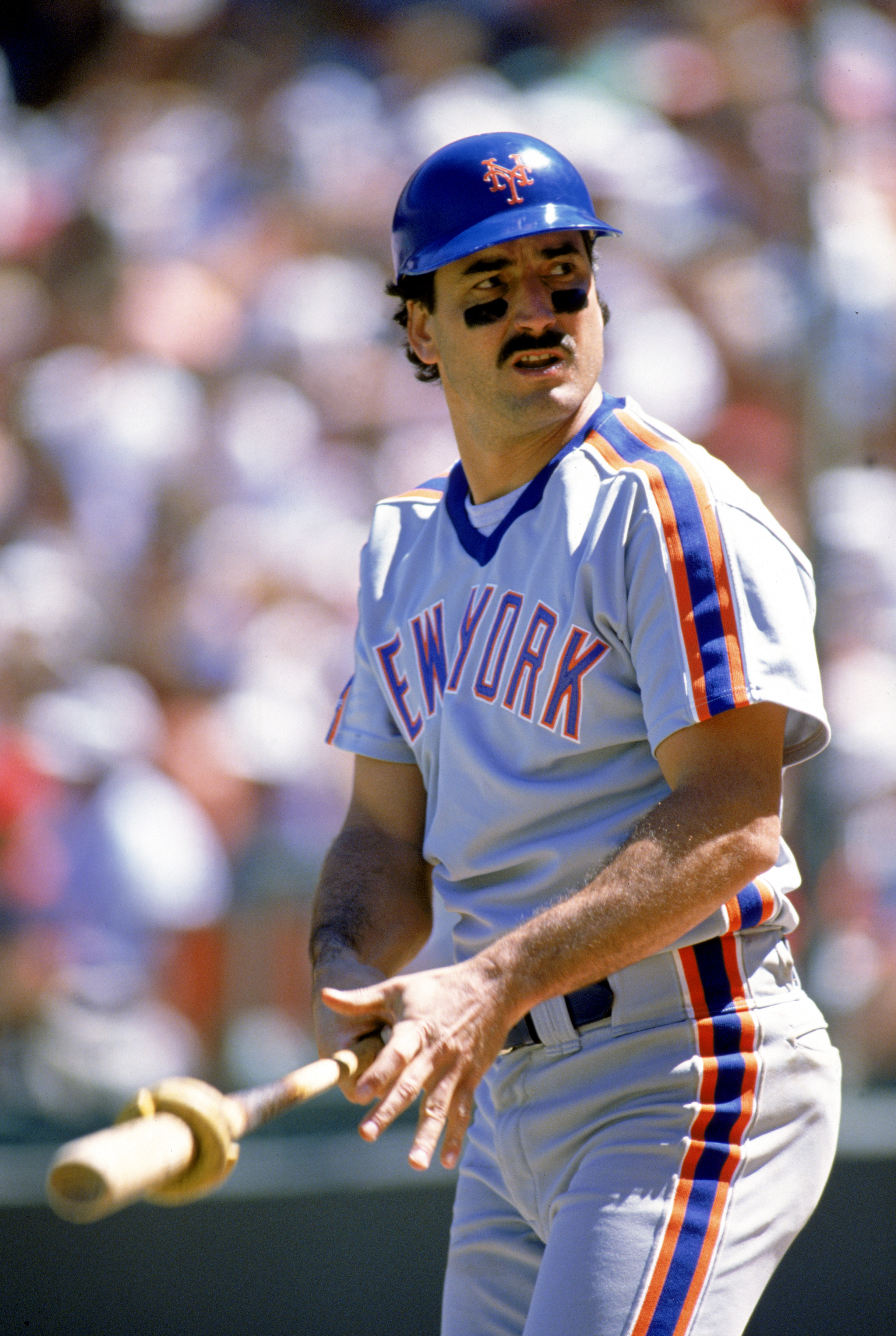 1989:  Keith Hernandez of the New York Mets gets ready to bat during a game in the 1989 season. ( Photo by: Otto Greule Jr/Getty Images)