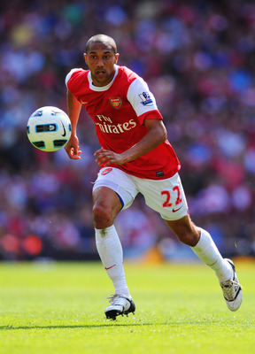 LONDON, ENGLAND - MAY 01:  Gael Clichy of Arsenal in action during the Barclays Premier League match between Arsenal and Manchester United at the Emirates Stadium on May 1, 2011 in London, England.  (Photo by Mike Hewitt/Getty Images)