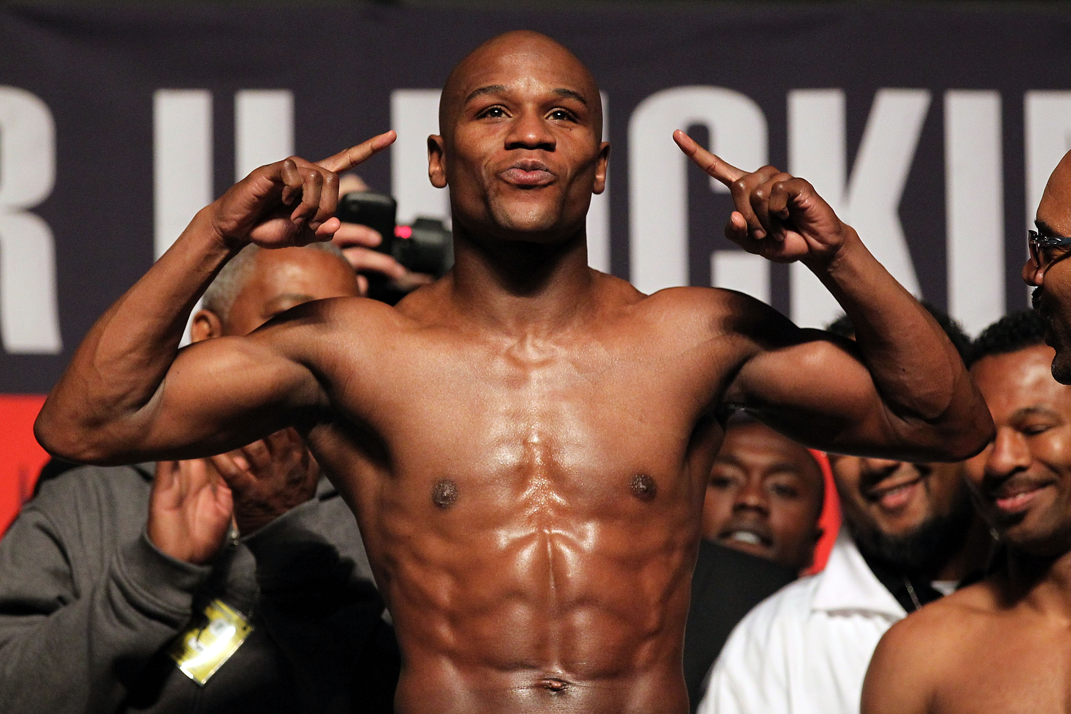 As Floyd Mayweather Jr. Steps Into Ring, He Turns It Into a