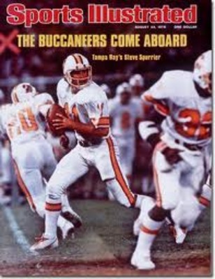 Quarterback Steve Spurrier of the Buccaneers