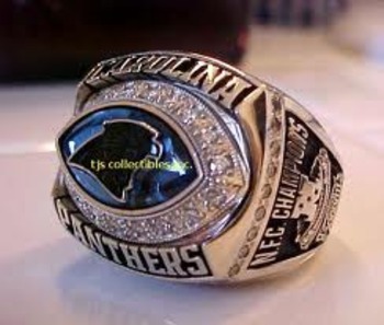 2003 Panthers NFC Champs ring