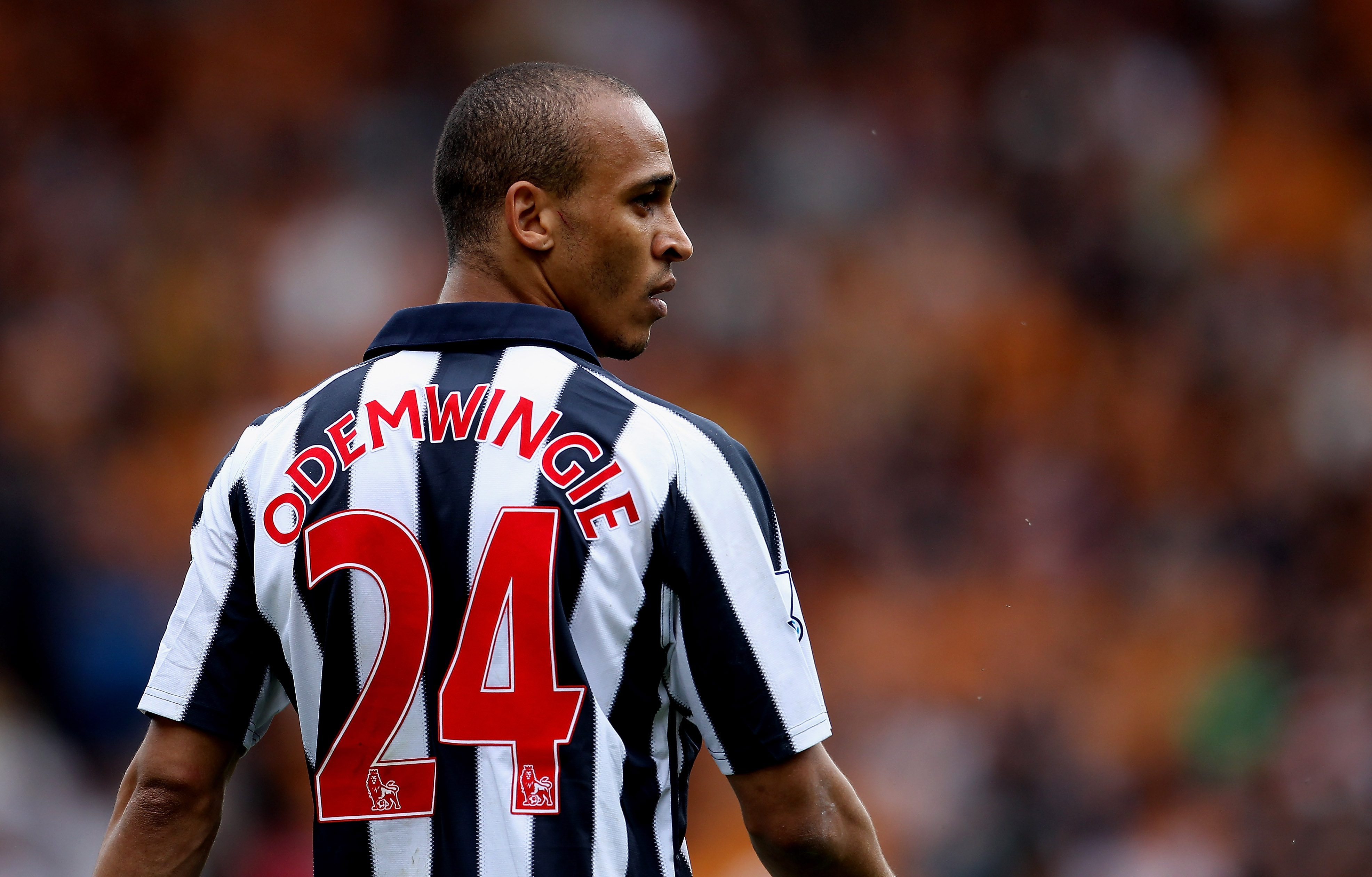 WOLVERHAMPTON, ENGLAND - MAY 08:  Peter Odemwingie of WBA during the Barclays Premier League match between Wolverhampton Wanderers and West Bromwich Albion at Molineux on May 8, 2011 in Wolverhampton, England.  (Photo by Scott Heavey/Getty Images)