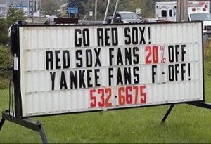 Irreverent fun with old rivals. Red Sox and Yankees, 1924