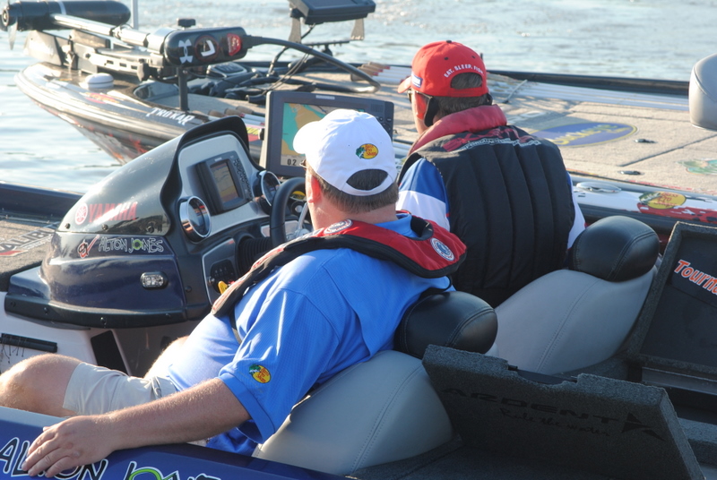 Alton Jones waiting for launch.