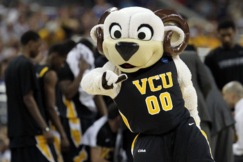 HOUSTON, TX - APRIL 02:  The Virginia Commonwealth Rams mascot performs prior to the National Semifinal game of the 2011 NCAA Division I Men's Basketball Championship at Reliant Stadium on April 2, 2011 in Houston, Texas.  (Photo by Ronald Martinez/Getty