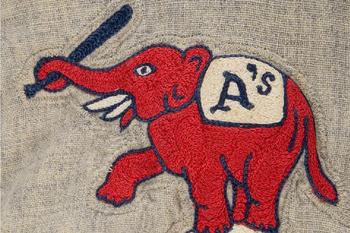 Kansas City Athletics Primary Logo (1955) - An Elephant on a