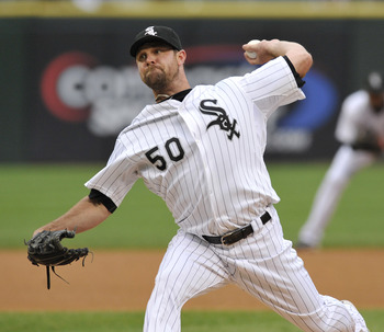 CHICAGO, IL - JUNE 11: John Danks #50 Chicago White Sox pitches against the Oakland Athletics on June 11, 2011 at U.S. Cellular Field in Chicago, Illinois.  (Photo by David Banks/Getty Images)