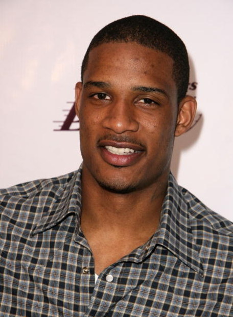 LOS ANGELES, CA - JUNE 18:  NBA player Trevor Ariza arrives at the Los Angeles Laker's official championship victory party at Club Nokia on June 18, 2009 in Los Angeles, California.  (Photo by Alberto E. Rodriguez/Getty Images)