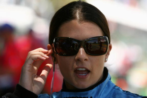 GOLD COAST, AUSTRALIA - OCTOBER 24: Danica Patrick driver of the #7 Motorola Andretti Green Racing Dallara Honda prepares for practice for the IRL Indy Car Series Nikon Indy 300 on October 24, 2008 on the Gold Coast, Australia. (Photo by Robert Cianflon