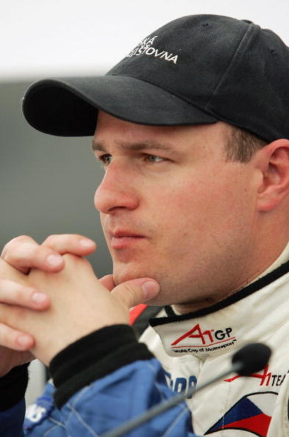 TAUPO, NEW ZEALAND - JANUARY 19: Tomas Enge of the Czech Republic during a press conference after the practice for the New Zealand A1 Grand Prix at Taupo Race Track January 19, 2007 in Taupo, New Zealand. (Photo by Sandra Mu/Getty Images)