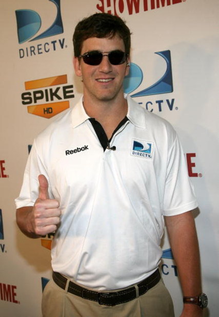 ST. PETERSBURG, FL - JANUARY 31: Eli Manning of the New York Giants attends DIRECTV's 3rd Annual Celebrity Beach Bowl at Progress Energy Park, Home of Al Lang Field on January 31, 2009 in St. Petersburg, Florida.  (Photo by Alexander Tamargo/Getty Images 