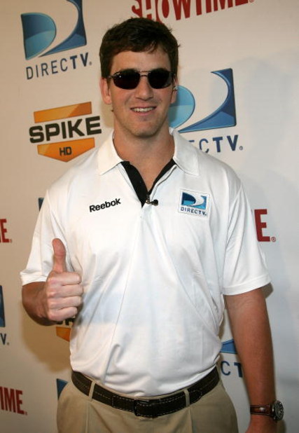 ST. PETERSBURG, FL - JANUARY 31: Eli Manning of the New York Giants attends DIRECTV's 3rd Annual Celebrity Beach Bowl at Progress Energy Park, Home of Al Lang Field on January 31, 2009 in St. Petersburg, Florida. (Photo by Alexander Tamargo/Getty Images