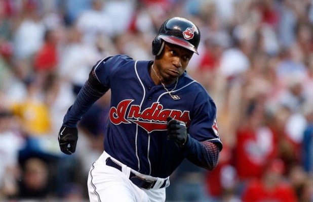 CLEVELAND - OCTOBER 05: Kenny Lofton #7 of the Cleveland Indians runs to first base against the New York Yankees during Game Two of the American League Divisional Series at Jacobs Field on October 5, 2007 in Cleveland, Ohio. (Photo by Gregory Shamus/Get