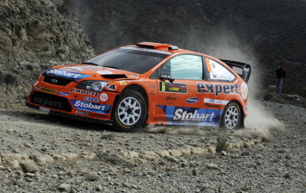 LIMASSOL, CYPRUS - MARCH 12: Henning Solberg of Norway and Cato Menkerud of Norway in action in the Stobart Ford Focus during the Shakedown of the WRC FxPro Rally of Cyprus 2009 on March 12, 2009 in Limassol, Cyprus. (Photo by Massimo Bettiol/Getty Imag