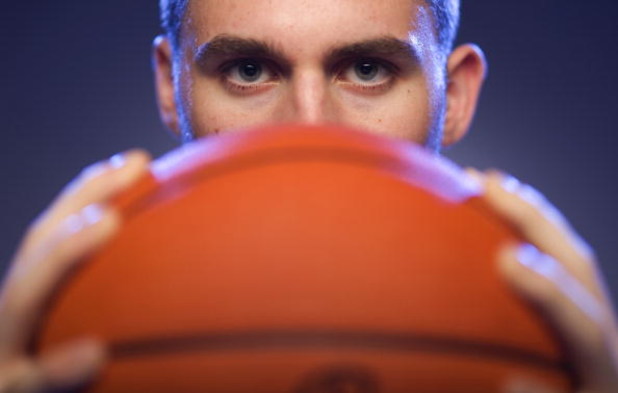 TARRYTOWN, NY - JULY 29:  Kevin Love of the Minnesota Timberwolves poses for a portrait during the 2008 NBA Rookie Photo Shoot on July 29, 2008 at the MSG Training Facility in Tarrytown, New York.  NOTE TO USER: User expressly acknowledges and agrees that
