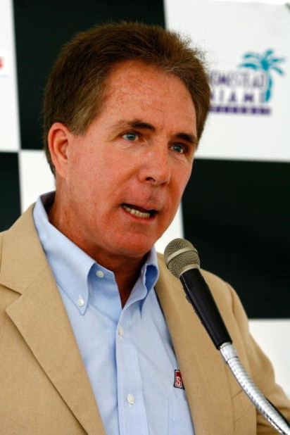 HOMESTEAD, FL - NOVEMBER 16:  Former NASCAR champion Darrell Waltrip, speaks during the ribbon cutting ceremony for Speediatrics in the Betty Jane France Children's Emergency Room at Homestead Hospital during NASCAR Nextel Cup Series Championship Weekend 