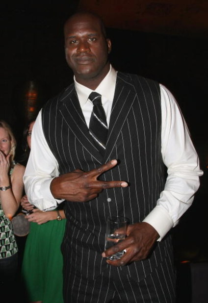 NEW YORK - JULY 14:  Basketball Player Shaquille O'Neal #32 of the Phoenix Suns attends the Getty Images and Johnnie Walker party during the 2008 MLB All-Star Week at Tao on July 14, 2008 in New York City.  (Photo by Andrew H. Walker/Getty Images)