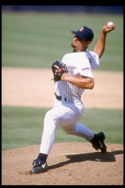2 Sep 1995: Pitcher Trevor Hoffman of the San Diego Padres throws a pitch during a game against the Philadelphia Phillies at Jack Murphy Stadium in San Diego, California. The Padres won the game 5-4. Mandatory Credit: Al Bello /Allsport