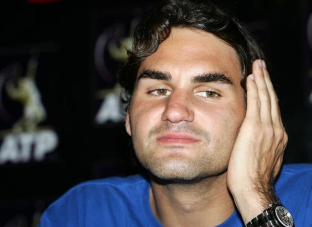 MELBOURNE, AUSTRALIA - JANUARY 20:  Roger Federer of Switzerland attends an autograph signing session at the ATP FanFest on day six of the Australian Open 2007 at Melbourne Park on January 20, 2007 in Melbourne, Australia.  (Photo by Lucas Dawson/Getty Im