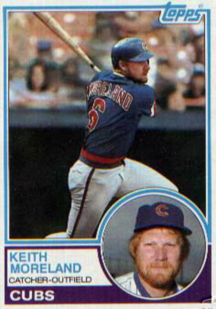 Keith Moreland  Cubs team, Chicago cubs, Baseball cards