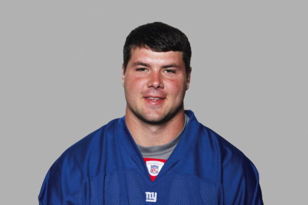 EAST RUTHERFORD, NJ - 2008:  Madison Hedgecock of the New York Giants poses for his 2008 NFL headshot at photo day in East Rutherford, New Jersey.  (Photo by Getty Images)