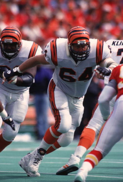 10 Oct 1993:  Center Bruce Kozerski of the Cincinnati Bengals in action during the Bengals 17-15 loss to the Kansas City Chiefs at Arrowhead Stadium in Kansas City, Missouri. Mandatory Credit: Otto Greule/ALLSPORT